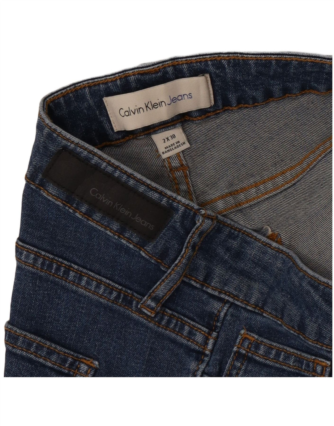 Jeans dritti da donna Calvin Klein W30 L30 Blu
