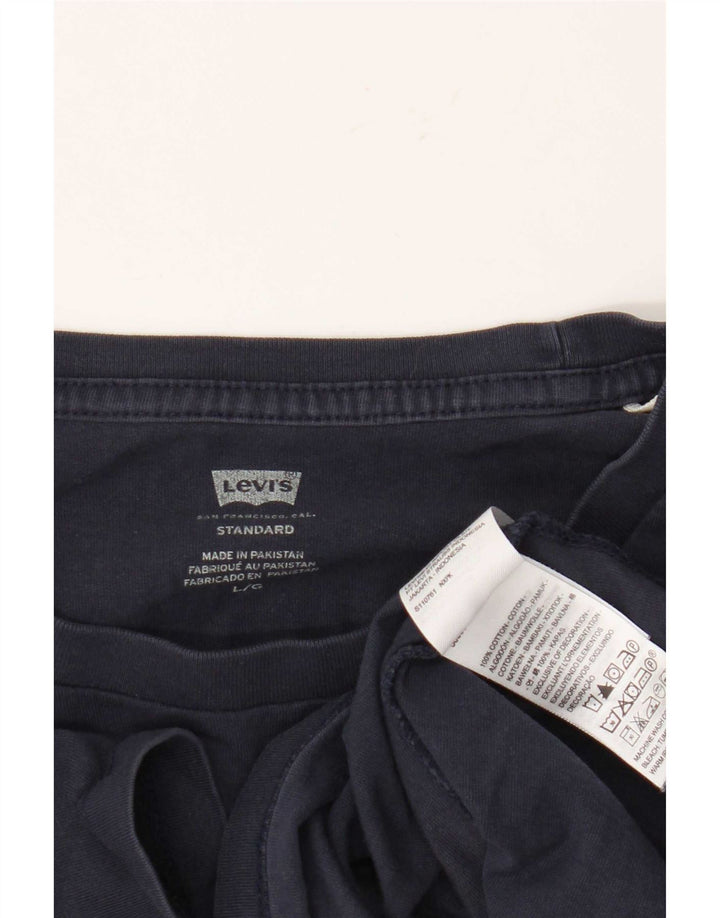 T-shirt standard da uomo Levi's Top Large in cotone blu navy