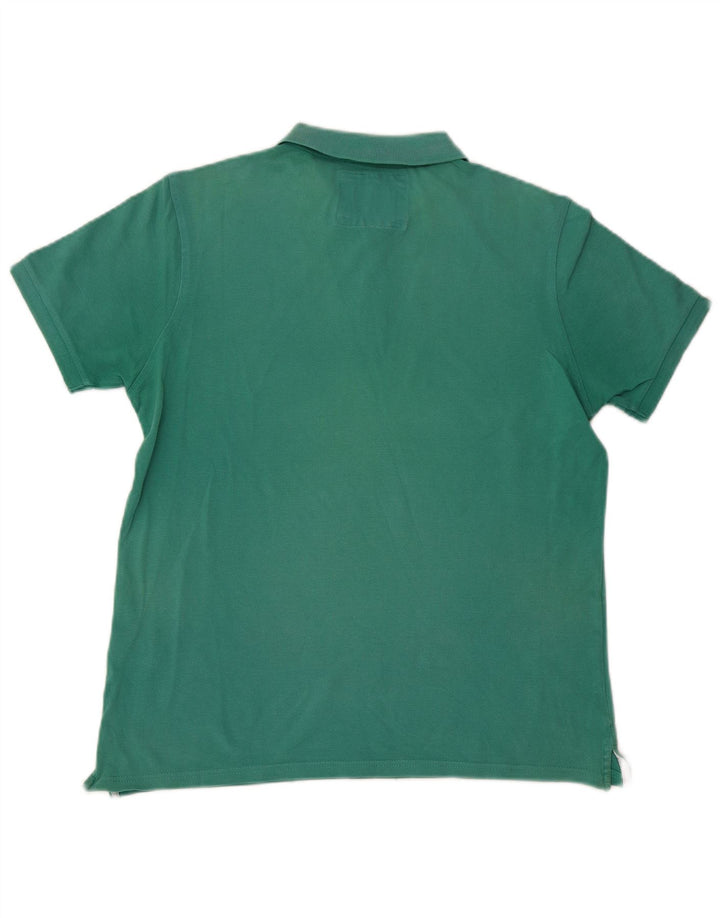 Polo da uomo Elvstrom in cotone verde medio