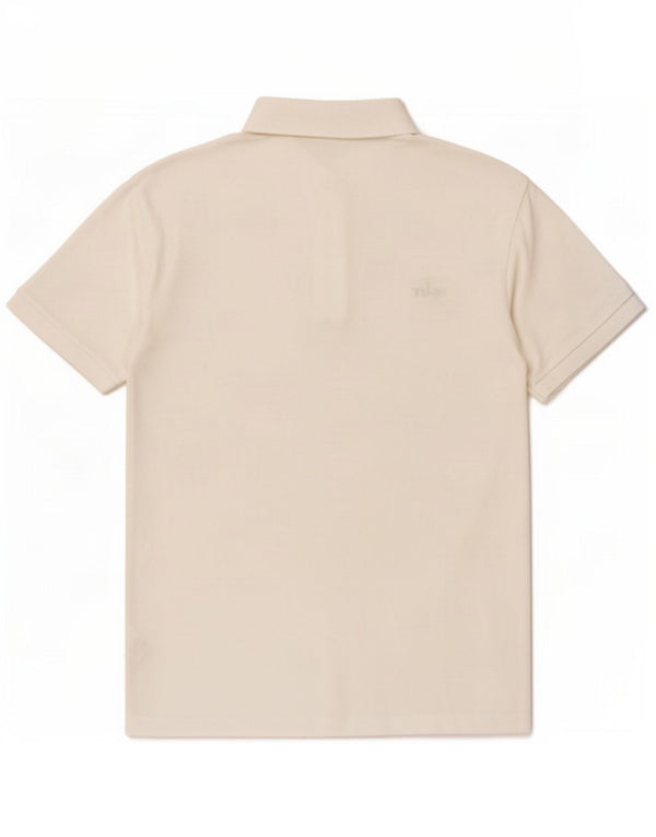 Polo da uomo slim fit Lacoste taglia 3 piccola in cotone bianco