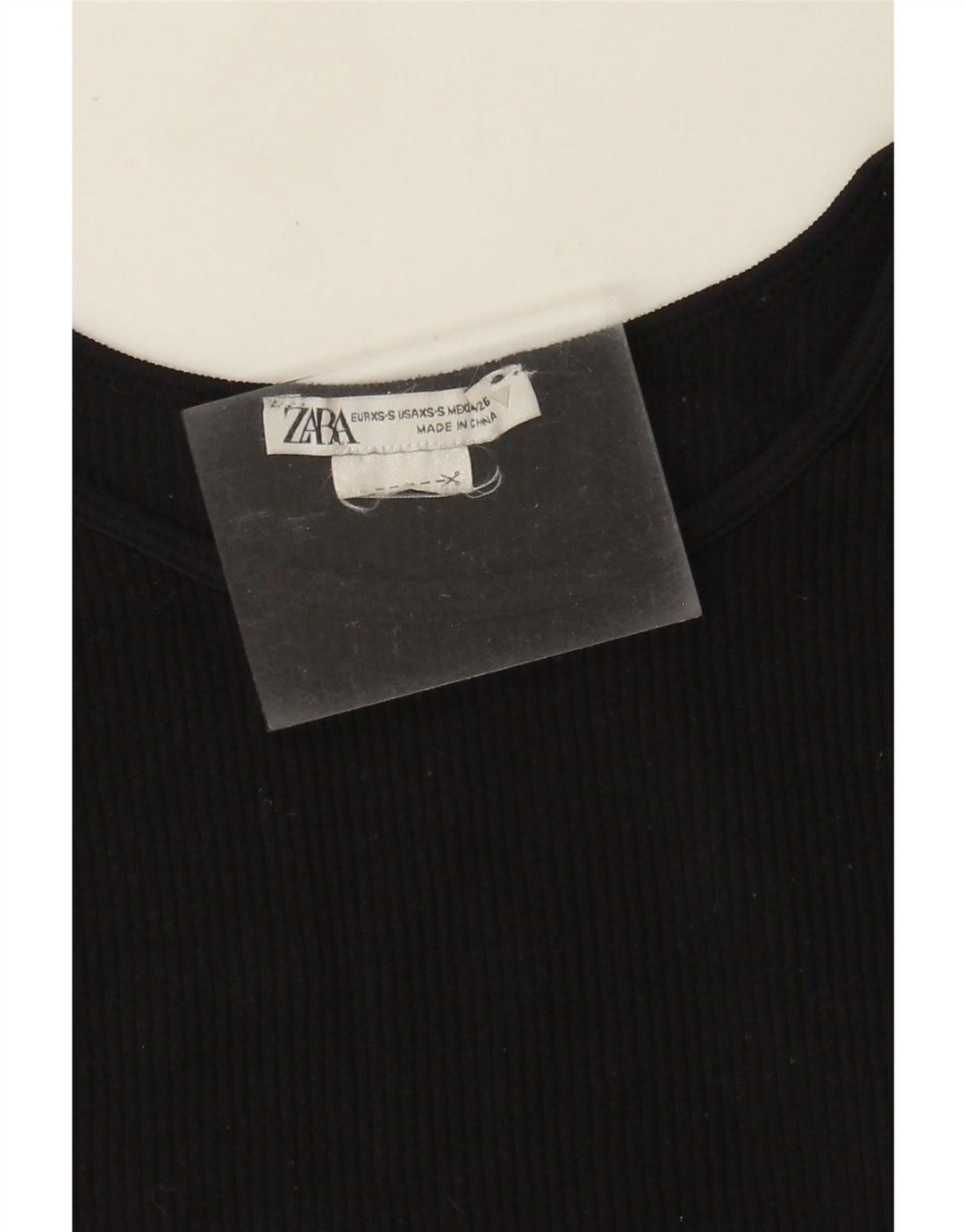 Canotta corta da donna ZARA UK 4 XS nera