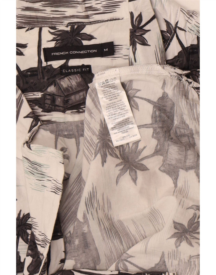 Camicia da uomo a maniche corte dal taglio classico French Connection, hawaiana bianca media