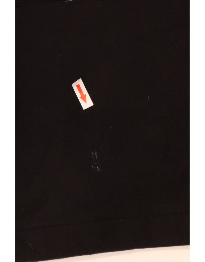 Felpa con cappuccio da uomo Zara piccola in cotone nero