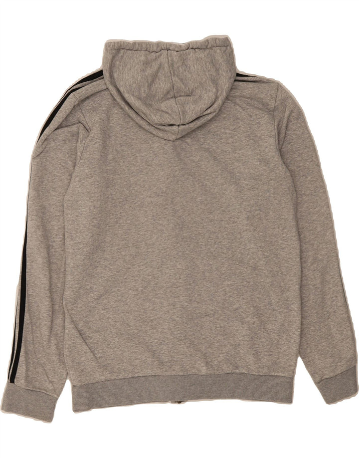 ADIDAS Mens Zip Hoodie Sweater Medium Grey Cotton Vintage Adidas and Second-Hand Adidas from Messina Hembry 