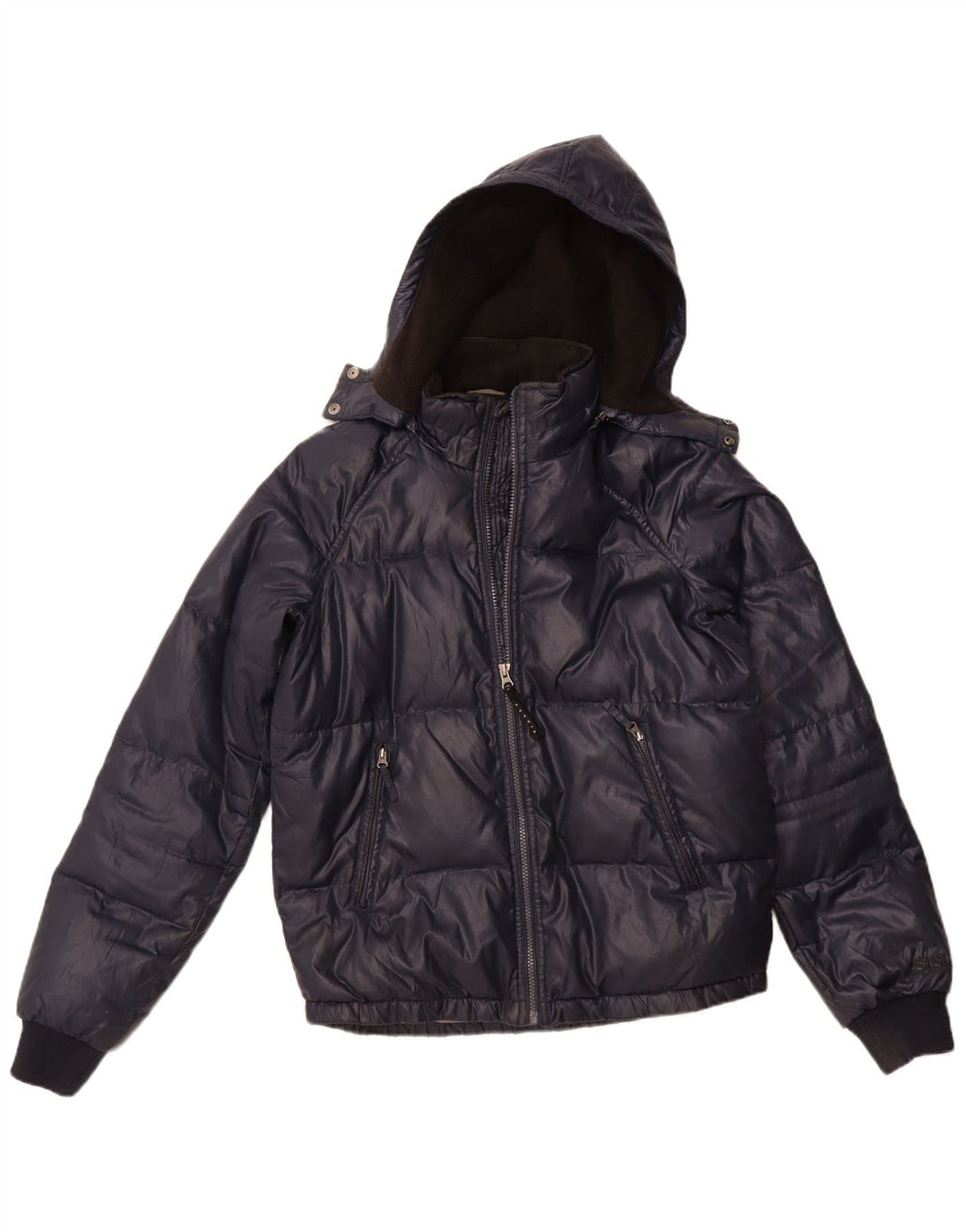 Giacca imbottita con cappuccio da uomo Sisley UK 36 Small Blu Navy