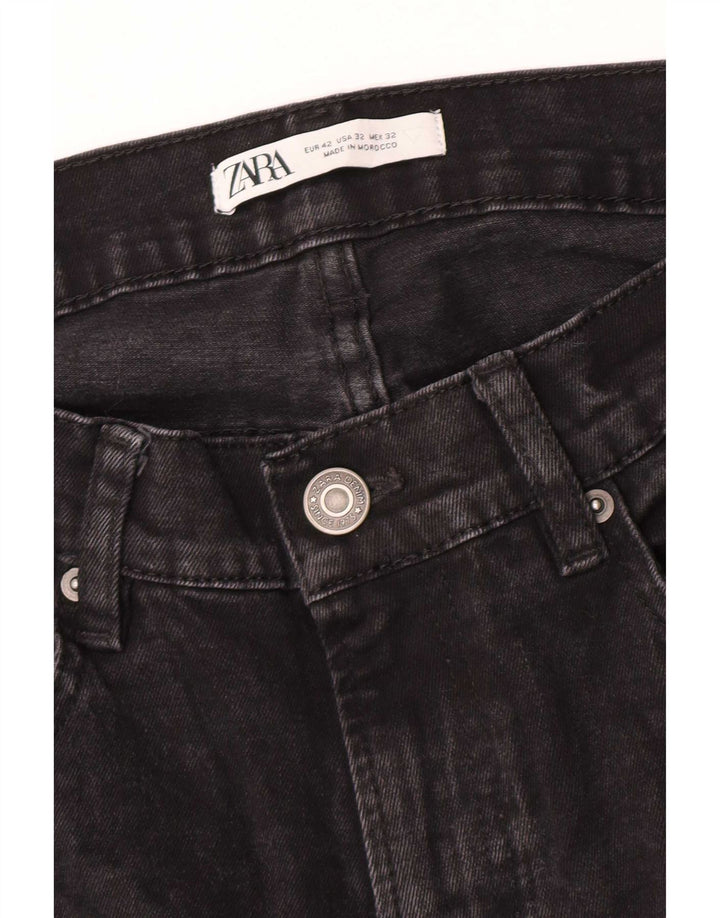 Jeans slim da uomo Zara EU 42 Large W32 L30 Cotone grigio