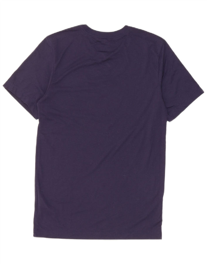 T-shirt grafica da uomo NIKE Dri Fit Top XS poliestere blu navy