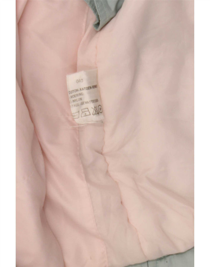 Giacca da sci oversize da donna vintage EU 40 color block verde medio
