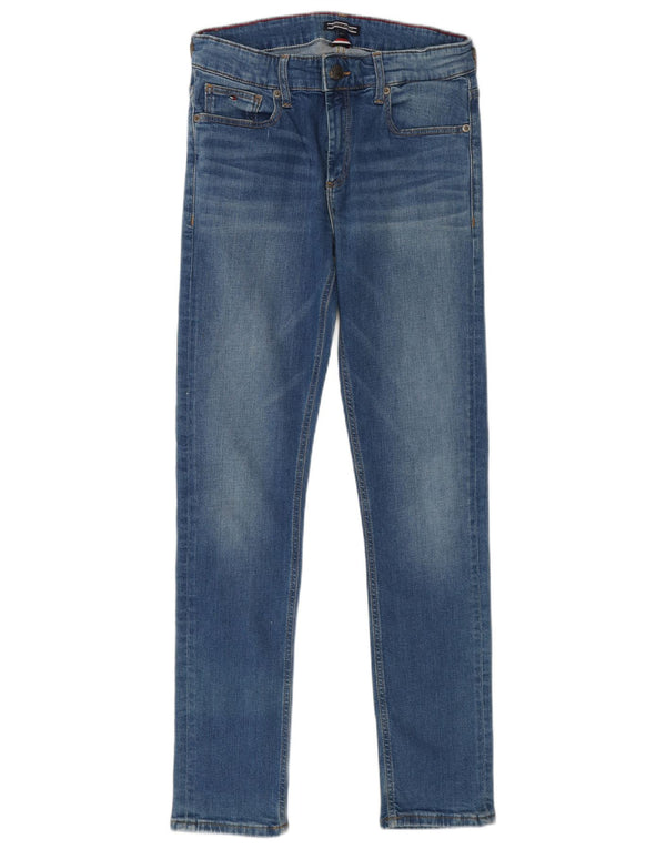 Jeans slim per bambina Tommy Hilfiger 13-14 anni W27 L29 Blu