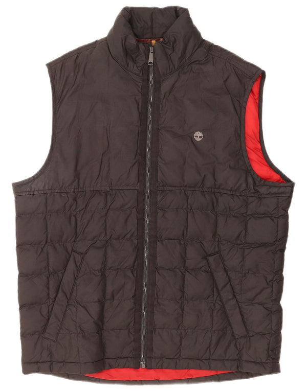 Gilet imbottito da uomo Timberland UK 40 grande poliestere nero