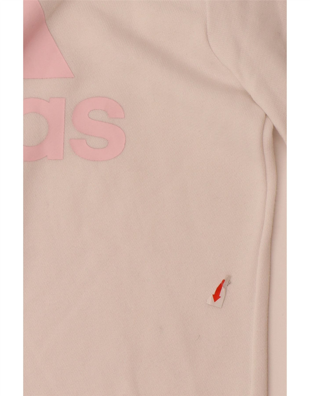 Felpa grafica per ragazze ADIDAS, maglione 11-12 anni, cotone bianco