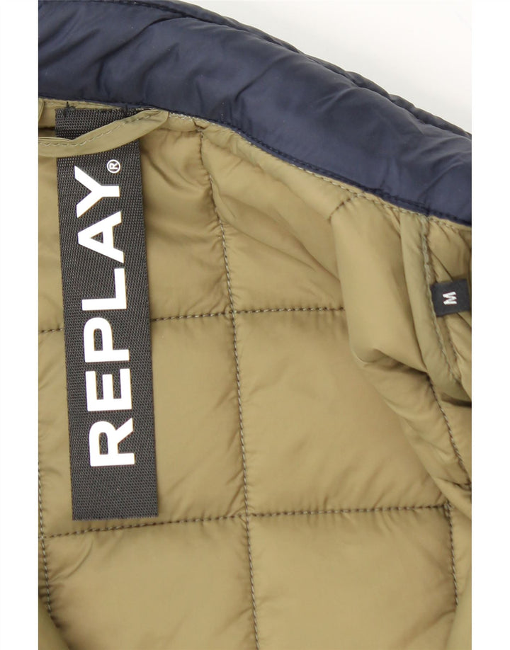 REPLAY Gilet imbottito per ragazzi 11-12 anni medio blu navy
