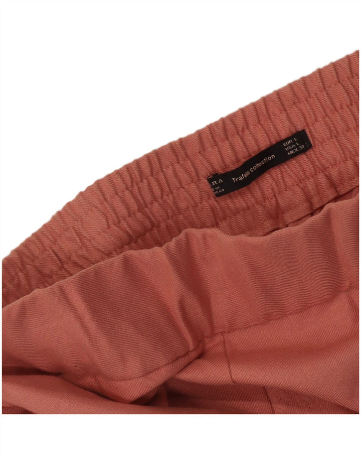 Pantaloni Capri Donna Zara Grandi W30 L22 Rosa