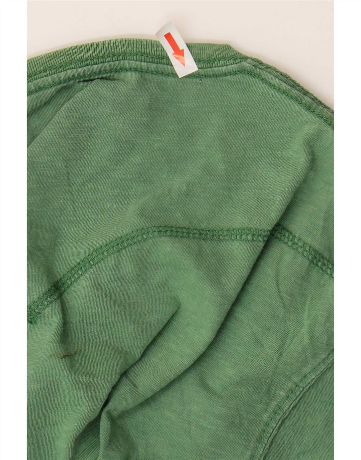 T-shirt da uomo Levi's Top in cotone screziato verde medio