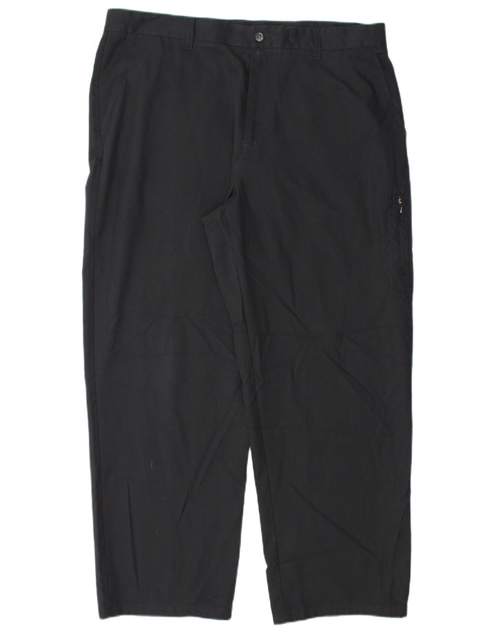 Pantaloni cargo dritti da uomo IZOD W38 L30 poliestere nero