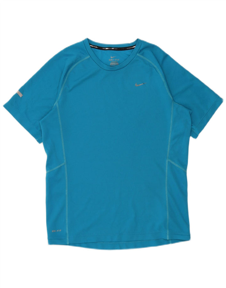 T-shirt Nike Dri Fit da uomo, piccola, in poliestere blu