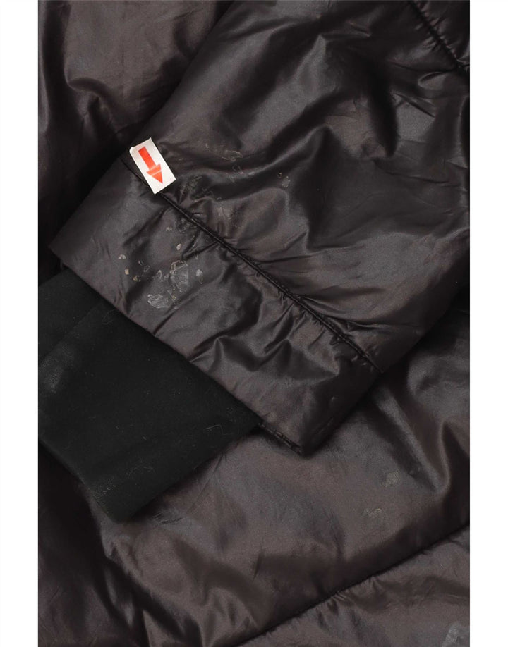 Giacca imbottita con cappuccio da uomo Michael Kors UK 38 poliestere nero medio