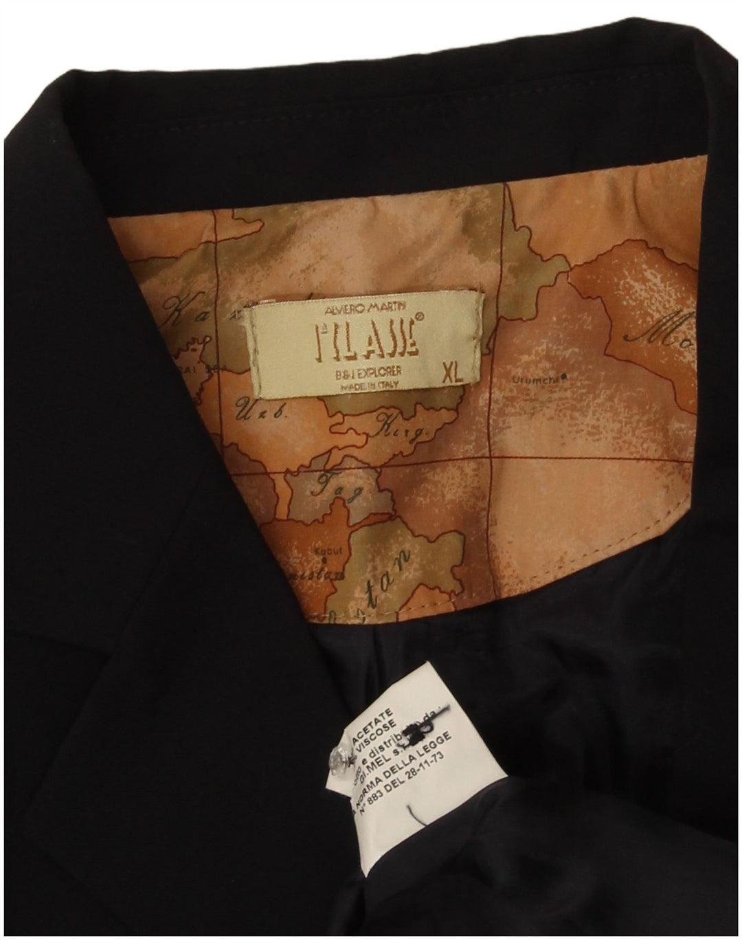 ALVIERO MARTINI Giacca Blazer a 3 Bottoni da Ragazzo 13-14 Anni XL Blu Navy