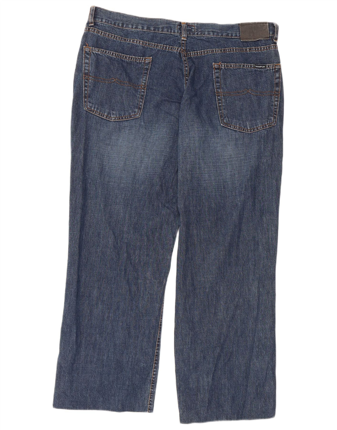 Jeans dritti da uomo WAMPUM W36 L27 cotone blu