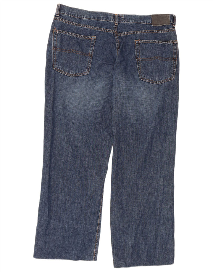 Jeans dritti da uomo WAMPUM W36 L27 cotone blu