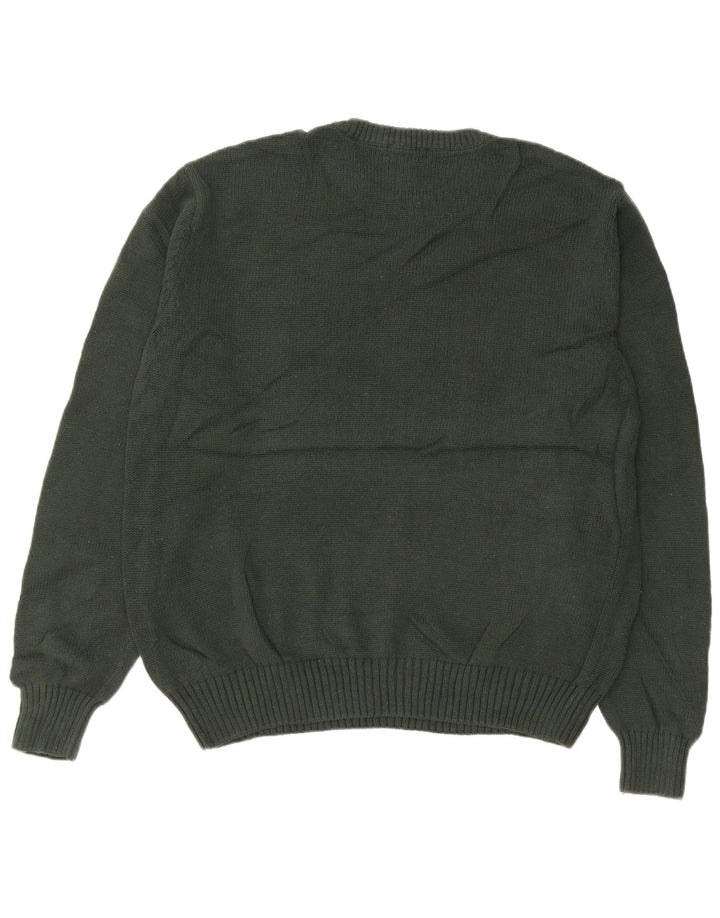 Maglione da uomo girocollo Dockers in cotone Fair Isle color kaki medio