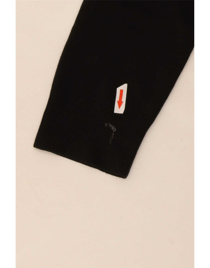 Maglione maglione girocollo da donna Marks & Spencer UK 14 acrilico nero medio