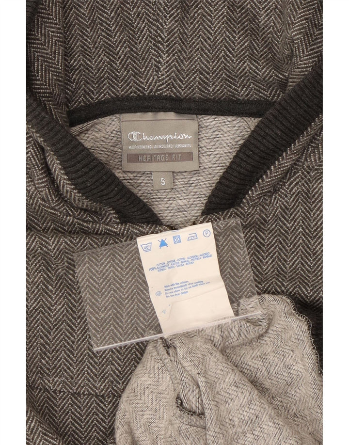 Maglione con cappuccio e zip CHAMPION da donna Heritage Fit UK 10 piccolo grigio