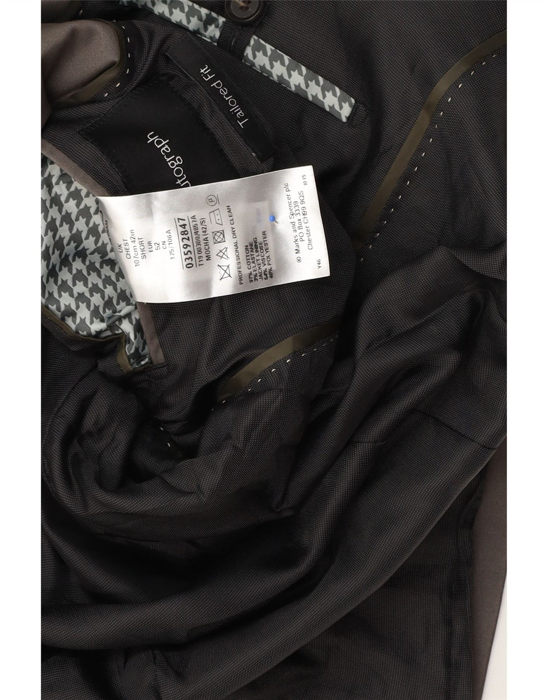 Giacca blazer a 2 bottoni Autograph da uomo Marks & Spencer UK 42 grande grigia