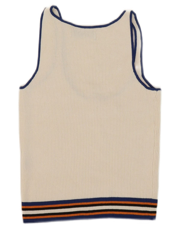 Canotta corta da donna Zara UK 8 piccola bianca