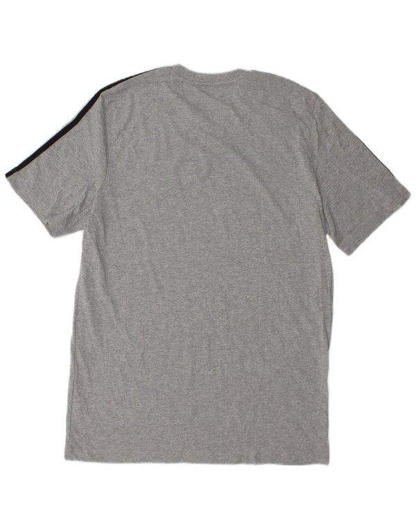 T-shirt Adidas da uomo Top Large in cotone grigio