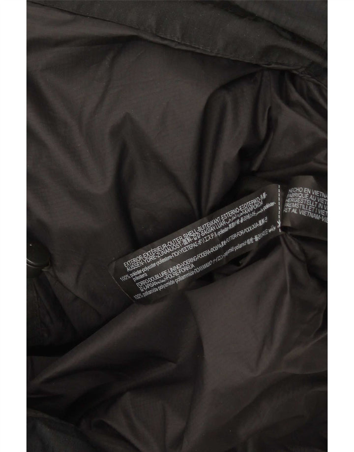 Giacca imbottita con cappuccio da uomo Zara UK 38 poliestere nero medio