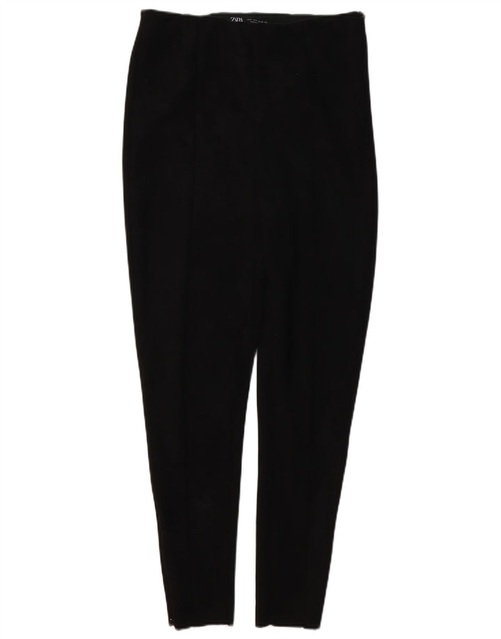 Pantaloni casual skinny da donna Zara medi W28 L27 poliestere nero