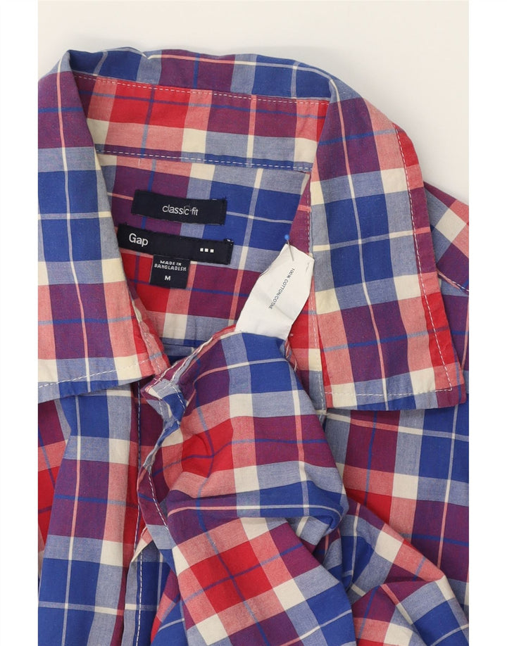 GAP Camicia da uomo dalla vestibilità classica, in cotone a quadri multicolore medio