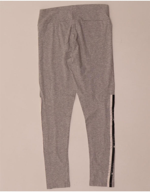 Leggings grafici da donna Puma UK 10 Small Cotone color block grigio