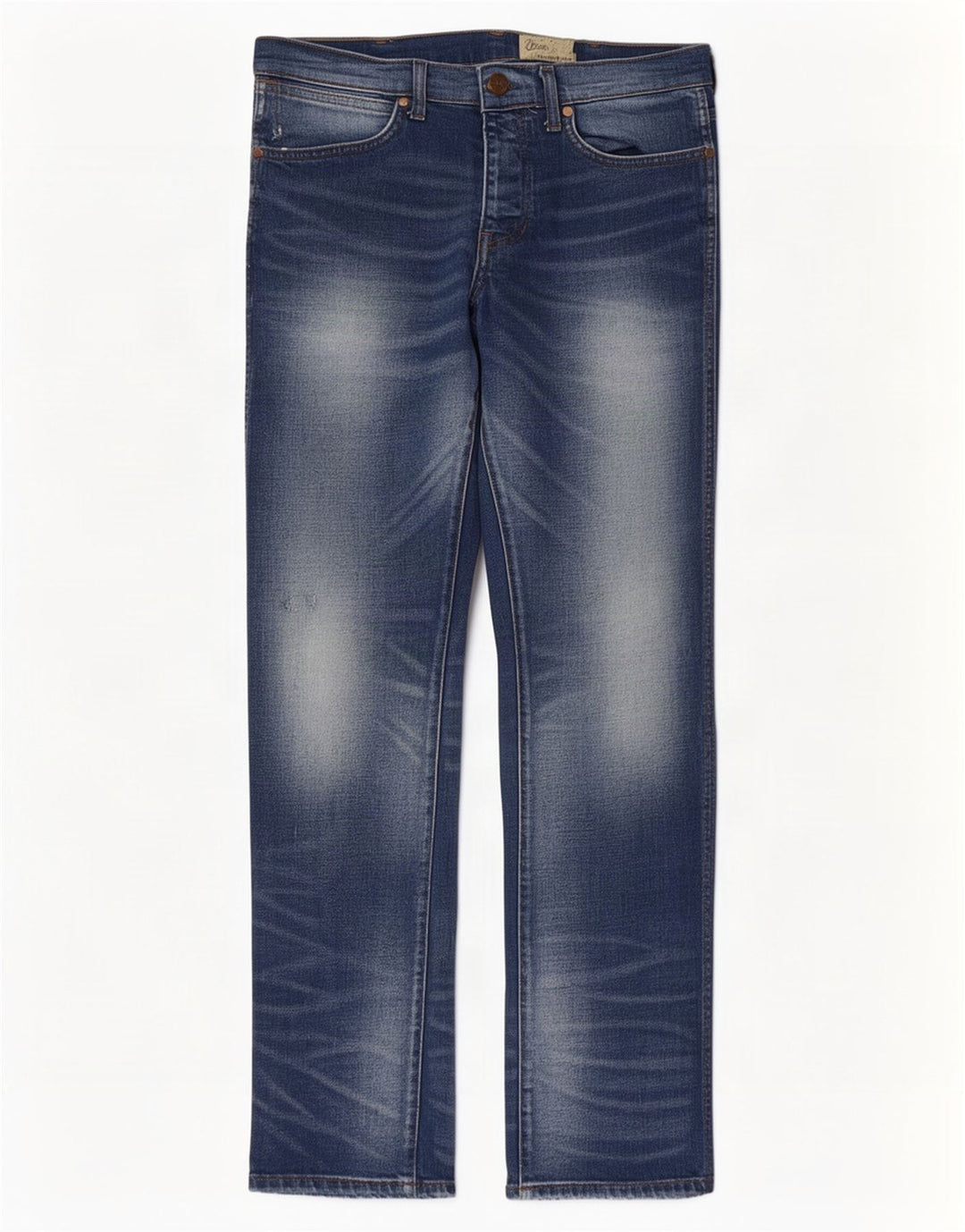 Jeans dritti da uomo Spencer Wrangler W32 L32 cotone blu