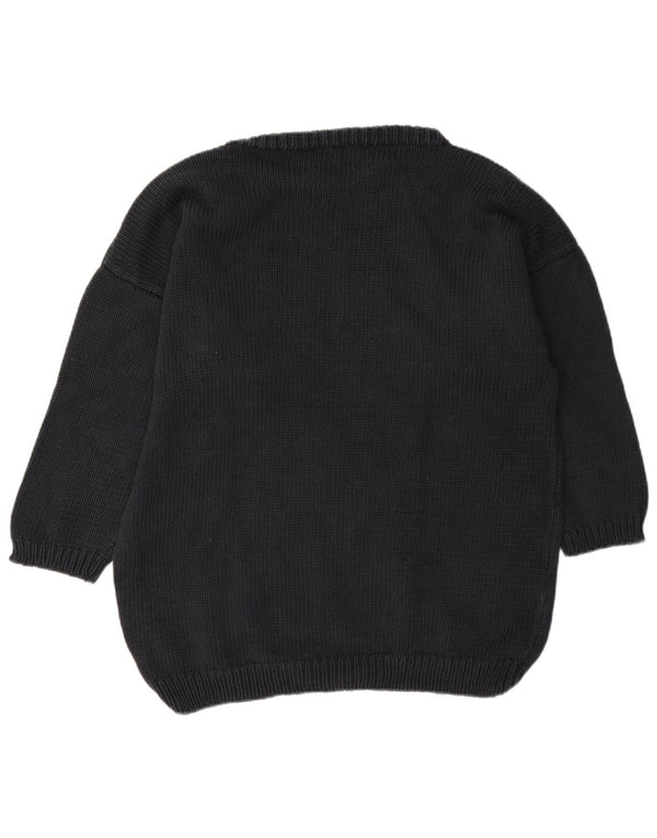 Maglione maglione girocollo con grafica da donna Uta Raasch UK 14 cuore nero medio