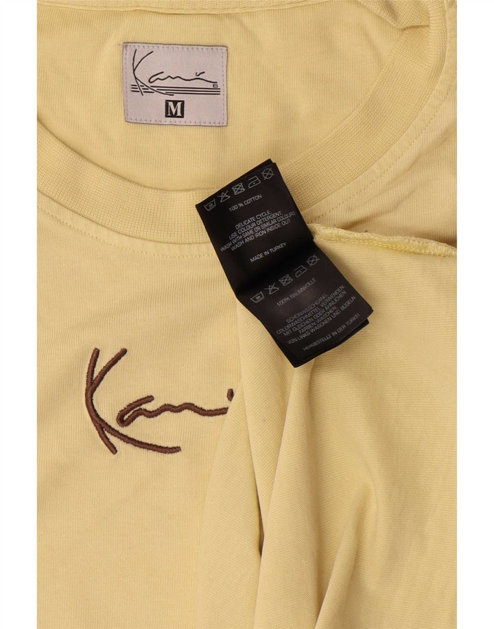 T-shirt grafica da uomo Karl Kani Top in cotone giallo medio