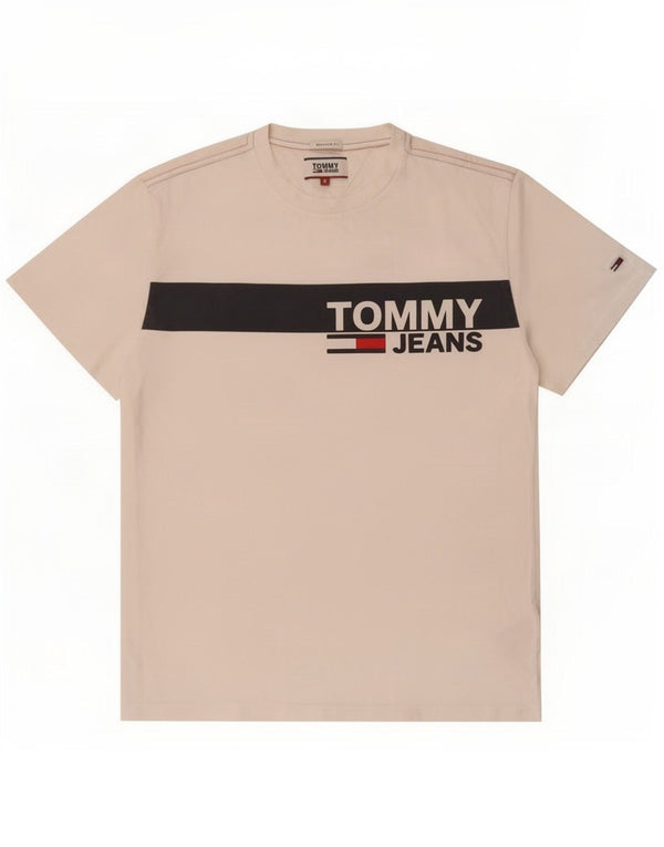 T-shirt grafica da uomo con vestibilità regolare Tommy Hilfiger Top Small White Colourblock