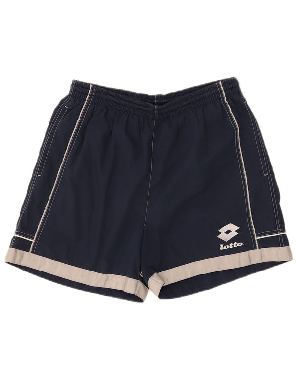 Pantaloncini da bagno da uomo Lotto UK 42/44 XL Poliestere color block blu navy