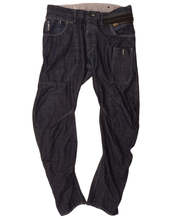 Jeans slim a banana da uomo G-STAR W36 L34 cotone blu navy