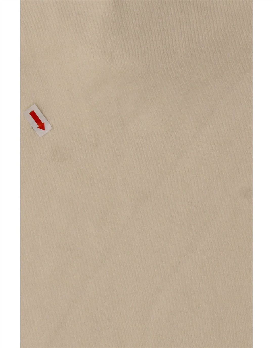 REEBOK Felpa da uomo con vestibilità ampia e collo con zip, in cotone bianco sporco medio