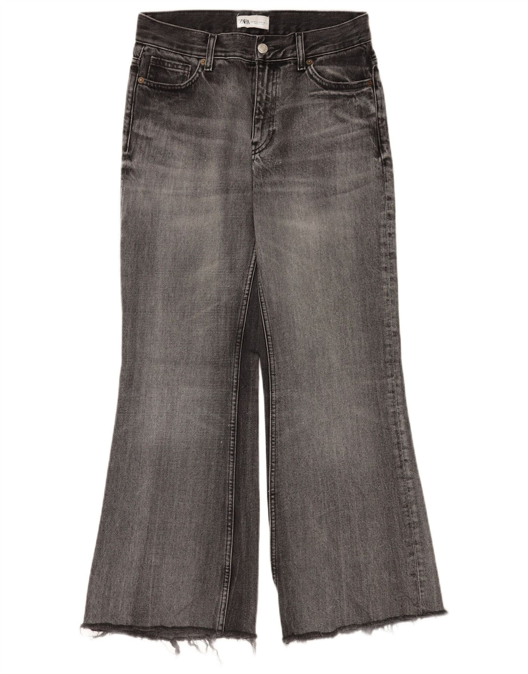 Jeans svasati da donna Zara EU 36 XS W26 L30 Grigio