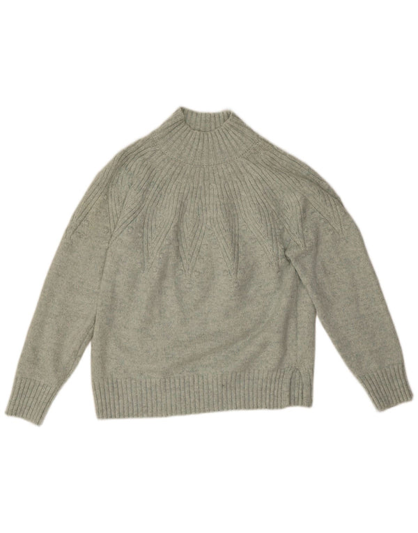 Maglione maglione a collo alto da donna Marks & Spencer UK 14 Verde medio