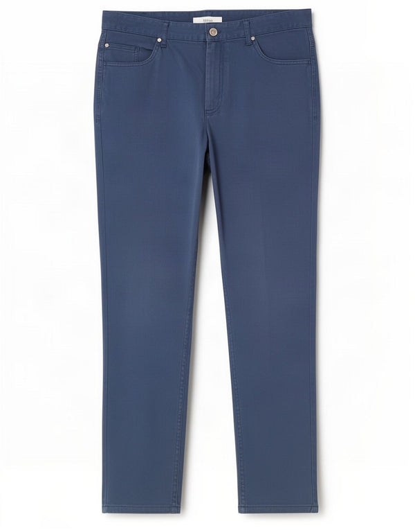 Pantaloni casual skinny da uomo Zara EU 46 XL W36 L30 cotone blu