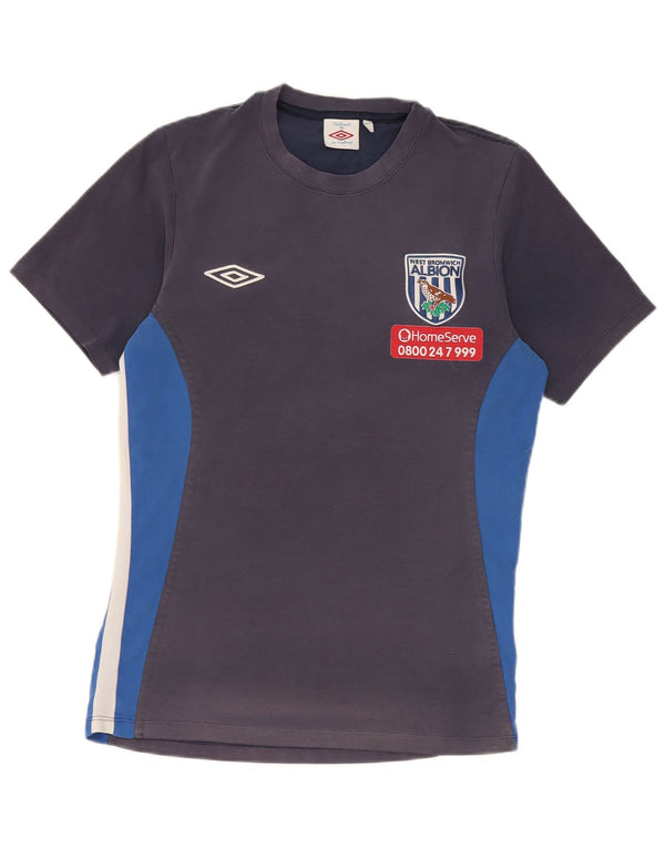 Umbro Uomo West Bromwich Albion F.C. T-shirt grafica Top piccola blu navy