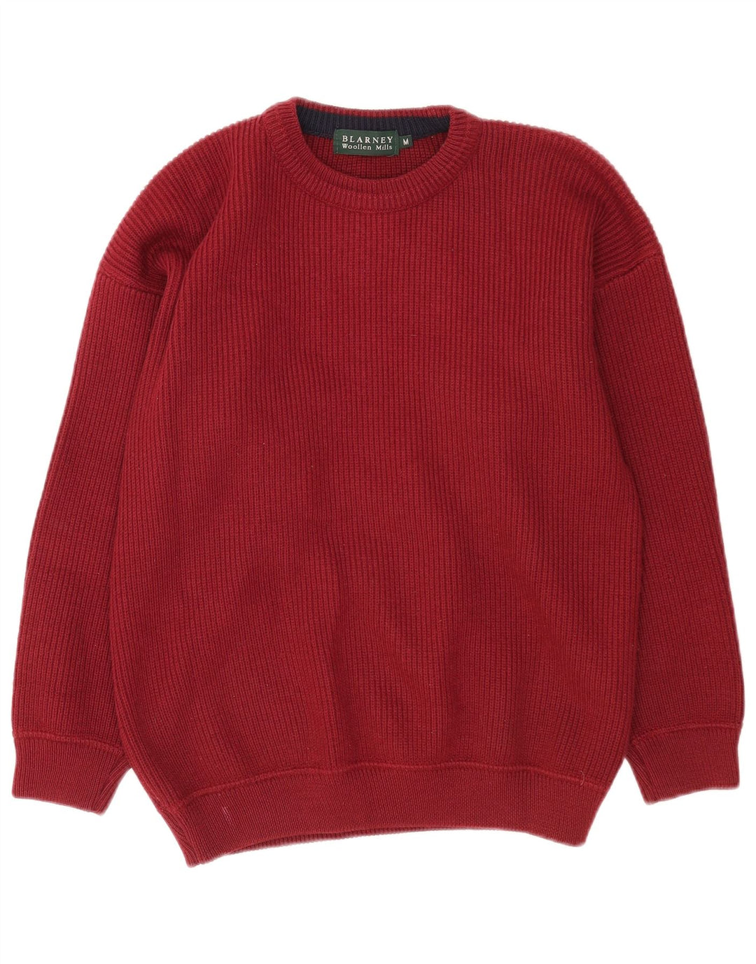 Maglione da uomo girocollo Blarney in lana bordeaux media