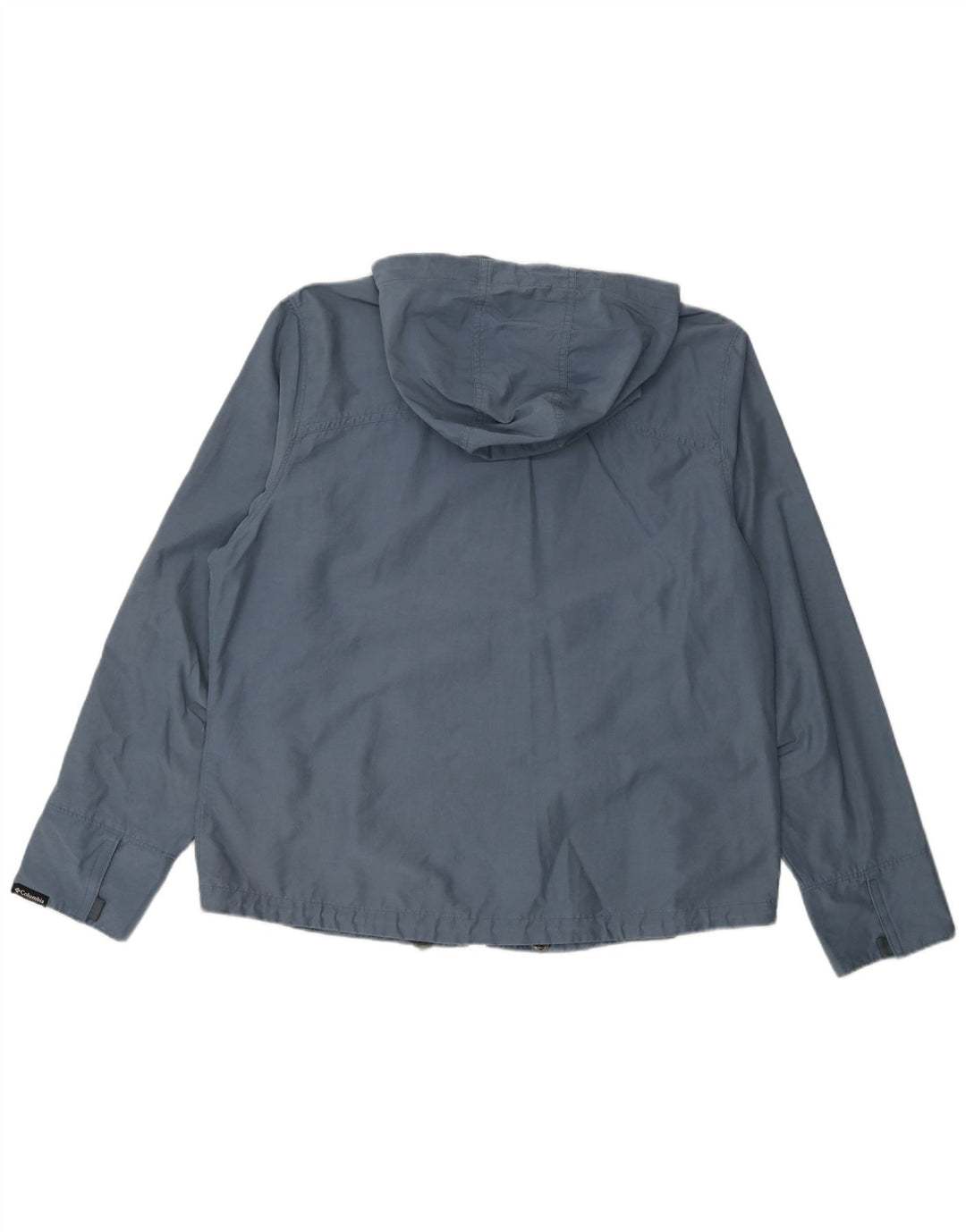 Giacca antipioggia con cappuccio da donna Columbia UK 16 grande cotone blu