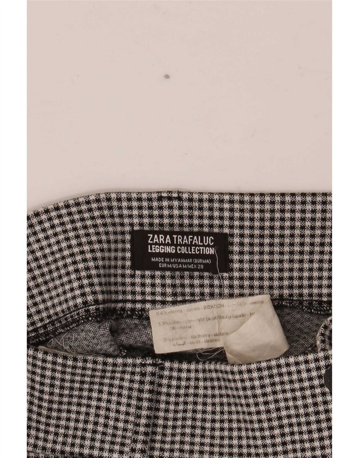 Pantaloni corti Zara Trafaluc da donna medi W28 L26 pied de poule neri