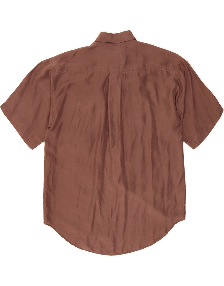 VINTAGE Mens Shirt Large Brown Vintage Vintage and Second-Hand Vintage from Messina Hembry 