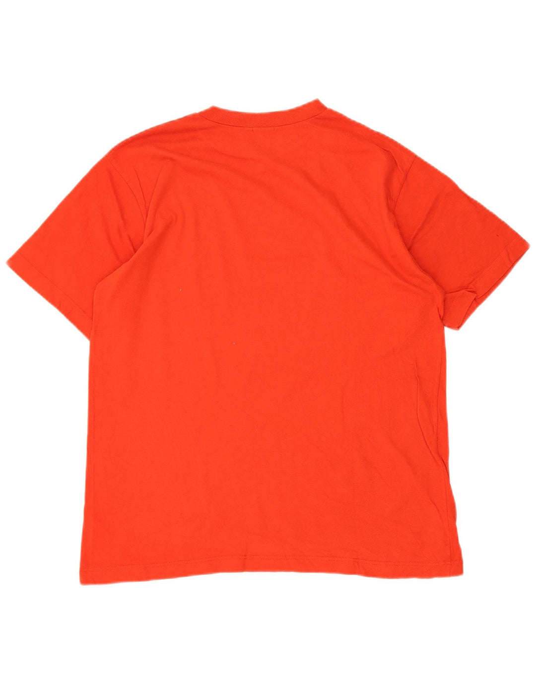 T-shirt grafica da uomo Benetton Top Small in cotone arancione